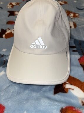 adidas Beige Performance Baseball Hat with White Logo